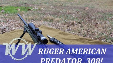 Ruger American Predator .308 Review - Shooting Fire Extinguisher! - YouTube