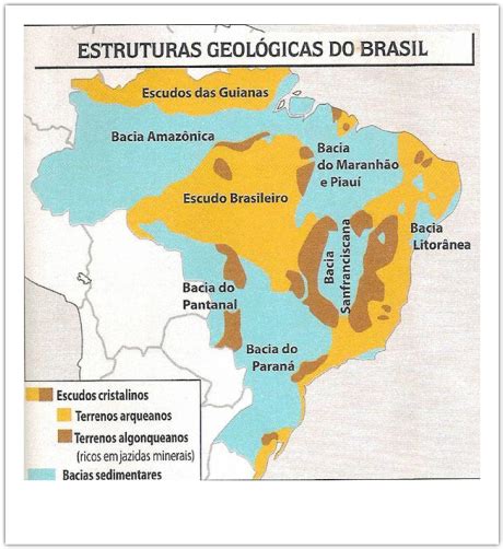 Estrutura Geologica Brasileira - Brasil Geografado