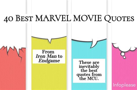 40 Best Marvel Movie Quotes (& 10 Quotes from Marvel TV Shows) | Infoplease