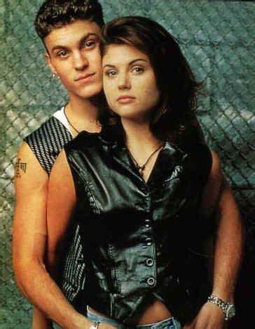 Brian Austin Green as David Silver and Tiffani Thiessen as Valerie Malone in Beverly Hills,90210 ...