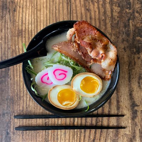 Impressed with this instant tonkatsu ramen; not quite like the real ...