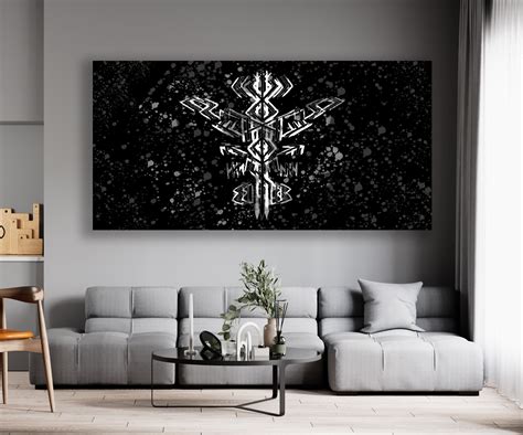 Nordic Runes Art Viking Wall Art Huge Canvas Home Decor - Etsy