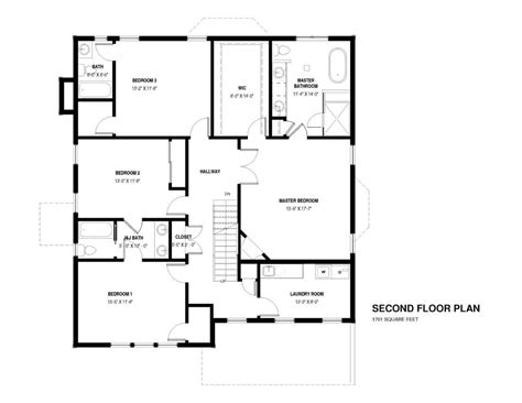 Second Floor Plan - Premier Design Custom Homes