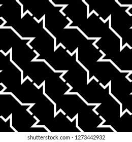 Diagonal Jagged Lines Pattern Geometric Ornament Stock Vector (Royalty ...