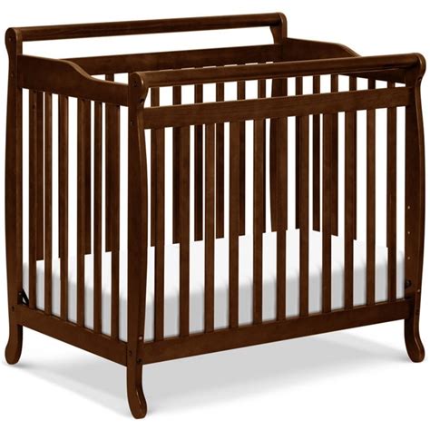 DaVinci Emily Mini 2-in-1 Convertible Wood Baby Crib in Espresso - M4798Q