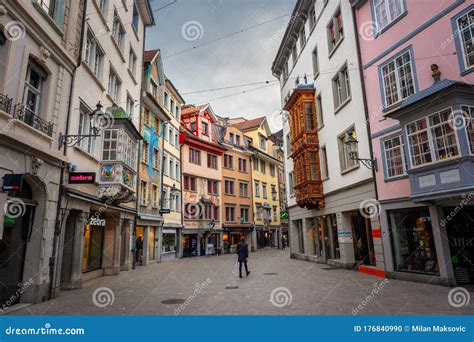 Street in Old Historical Town St Gallen, Town in Switzerland Editorial Image - Image of heritage ...