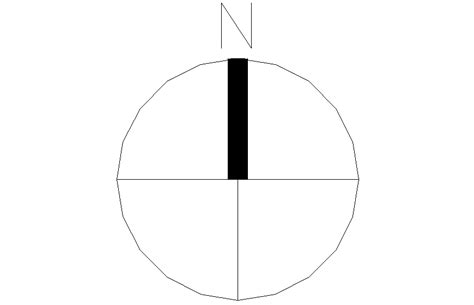 Direction symbol north direction cad block details dwg file - Cadbull