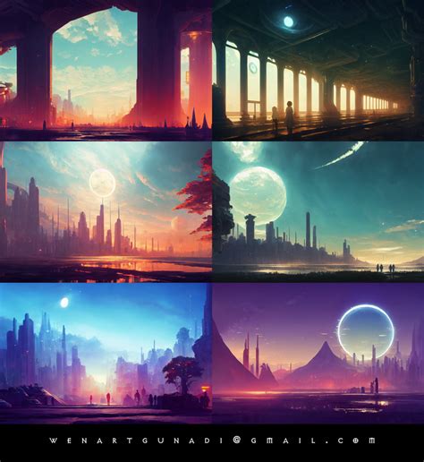 city concept art - AI works by Wenart on DeviantArt