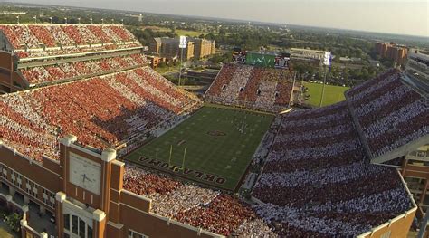 OU Striped Stadium- A Bird's-Eye View (x-post /r/sooners) : r/oklahoma