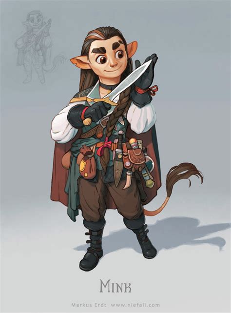 ArtStation - Mink - The halfling thief