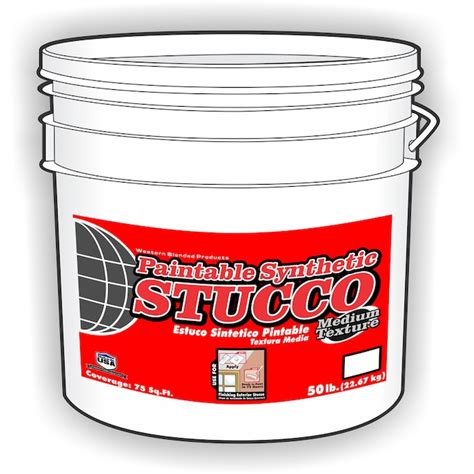 Paintable Synthetic Stucco 50-lb Premixed Finish Coat Stucco Mix in the ...