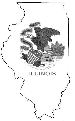 Illinois flag map | The state flag of Illinois in the shape … | Flickr