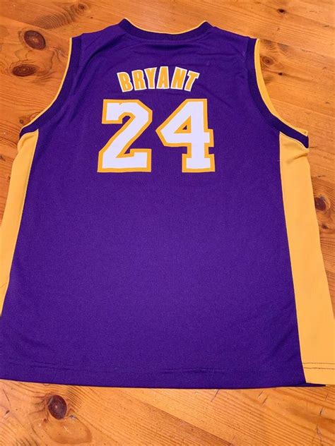 Adidas Kobe Bryant Los Angeles Lakers Basketball Jersey Youth Large Purple Boy | #2075086311