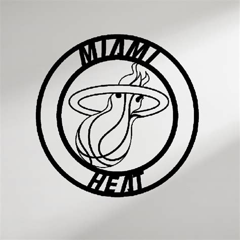 Miami Heat Logo Black And White