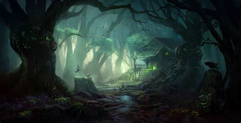 Mystic forest on Behance