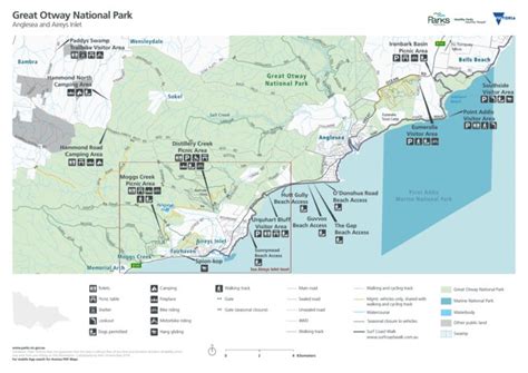 Great Otway National Park - Anglesea Visitor Guide Map by Parks ...