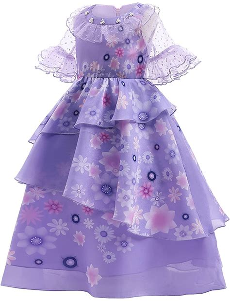 Buy Magwei Encanto Mirabel Isabella Dress Costume For Kids Girls, Isabela Madrigal Princess ...