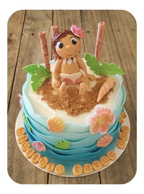 Baby Moana cake :) | Moana cake, Cake, Desserts