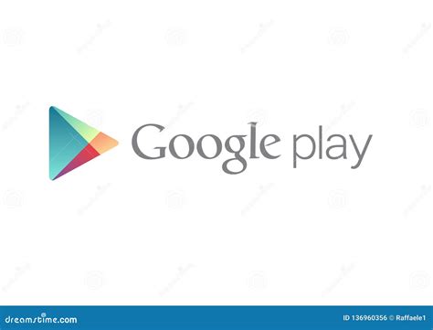 Google Play Logo editorial photo. Illustration of google - 136960356