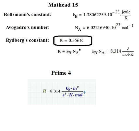 Solved: Rydberg's constant in mathcad 15 is wrong - PTC Community