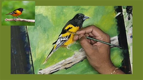 How To Paint a Bird | Acrylic Painting Tutorial | Bird Painting - YouTube