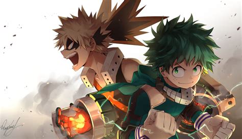 1336x768 Izuku Midoriya and Katsuki Bakugou Art HD Laptop Wallpaper, HD Anime 4K Wallpapers ...