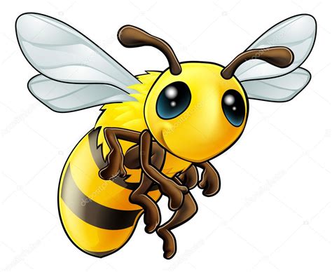 Cute Bee Character — Stock Vector © Krisdog #12235562