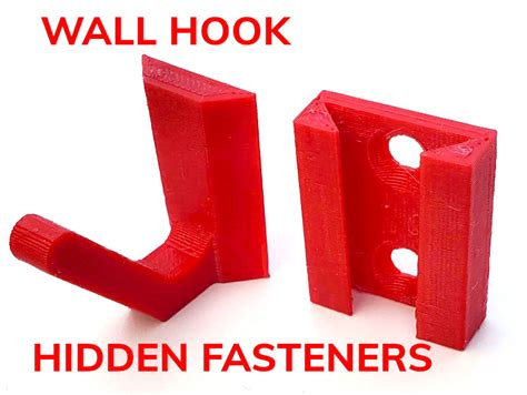 Wall Hook - Hidden Fasteners by agmcmll | Download free STL model ...