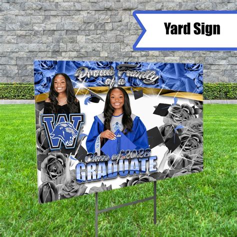 Graduation Yard Sign, Personalized Yard Sign, Custom Yard Sign, Class of 2024 - Etsy