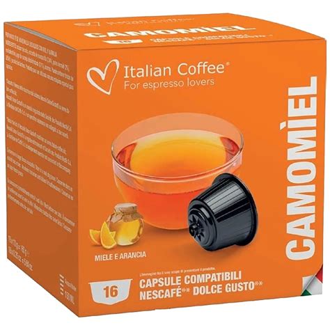 Set 64 capsule Ceai de musetel cu miere, compatibile Nescafe Dolce Gusto, Italian Coffee - eMAG.ro