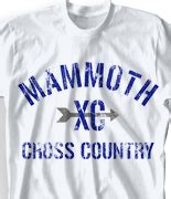 IZA DESIGN Cross Country Shirts. Custom Cross Country Team T Shirt Design - Mammoth Co… | Cross ...