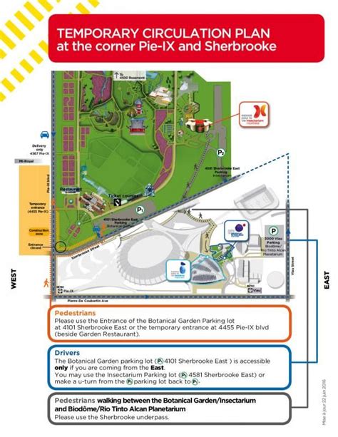 Map - How To Access the Botanical Garden - June 22, 2016 | Botanical gardens, Botanical, Sherbrooke