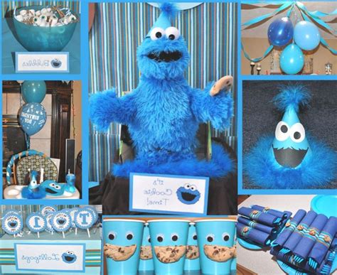 Cookie Monster Party Favors | Cookie monster birthday party, Monster 1st birthdays, Cookie ...