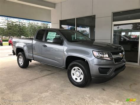 Satin Steel Metallic 2018 Chevrolet Colorado WT Extended Cab Exterior Photo #127514024 ...