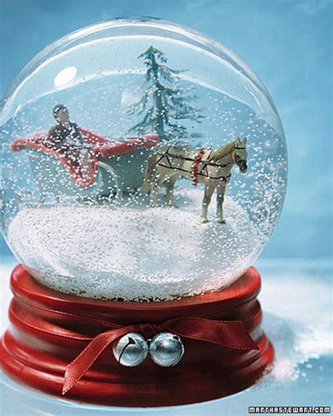 Sleigh-Ride Snow Globe | Martha Stewart