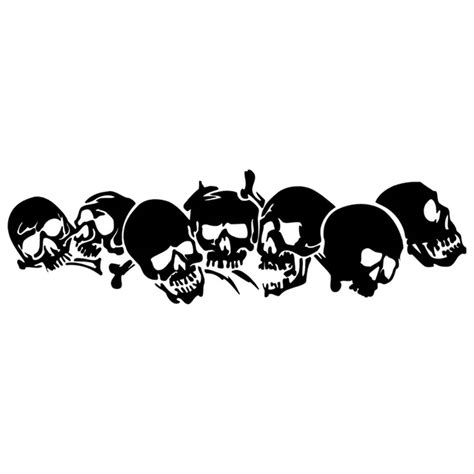 Aliexpress.com : Buy 22.8*6.7CM SKULL Vinyl Car Stickers Motorcycle Decals Car Styling ...