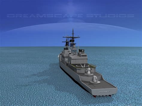 3d model destroyers class spruance