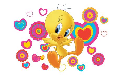 Download Lovely Tweety Bird Cartoon Illustration Background ...