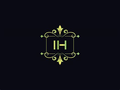 Abstract Ih Logo Icon, Minimal Ih Luxury Logo Letter Vector 17392647 ...