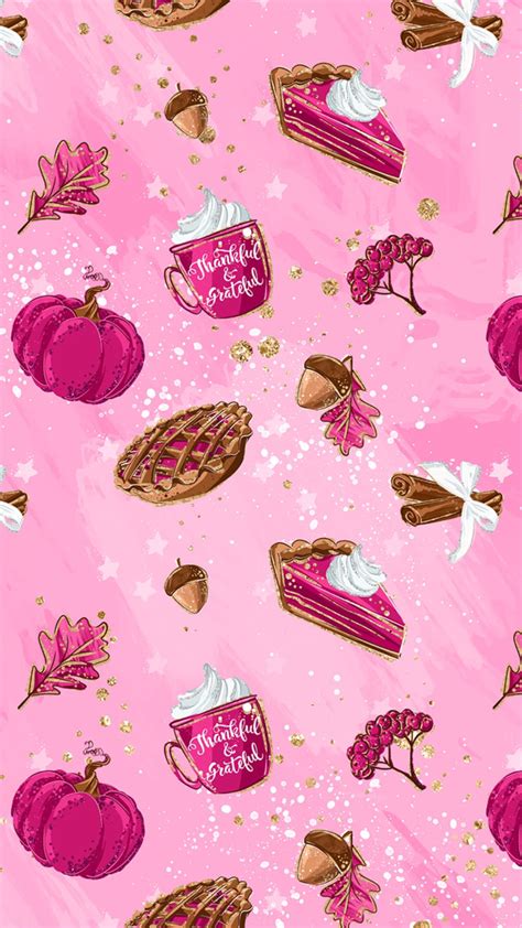 Thanksgiving Pink Aesthetic Wallpapers - Wallpaper Cave