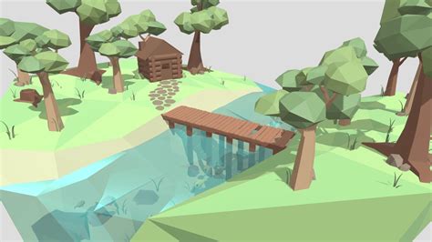 Low Poly Forest - 3D model by luahart [a17a2fc] - Sketchfab