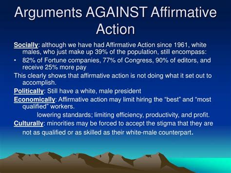 PPT - The Affirmative Action Debate PowerPoint Presentation - ID:632067