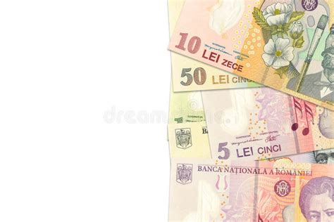 Romanian Leu Banknotes and Euro Banknotes Mixed Indicating Bilateral Economic Relations Stock ...