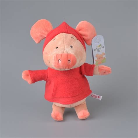 NICI Red Cloth Wibbly Pig Stuffed Plush Toy, Baby Kids Doll Gift Free ...