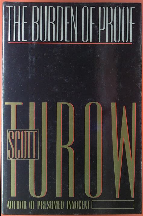 The Burden Of Proof by Scott Turow: fine (1990) | biblion2