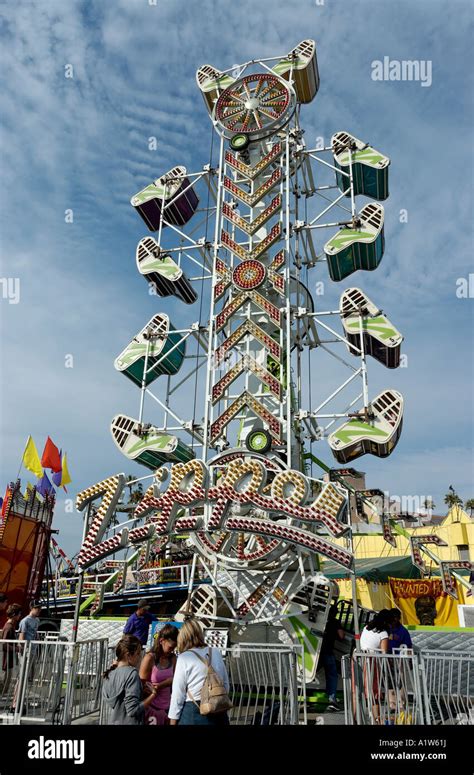 Carnival rides San Diego County Fair Del Mar California USA Stock Photo - Alamy