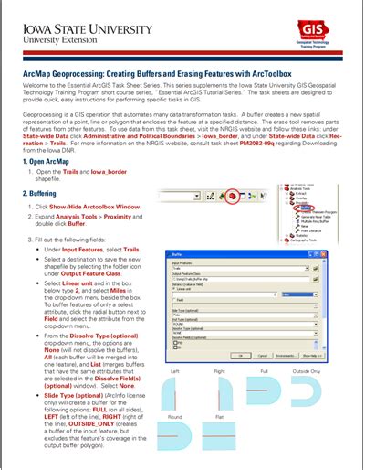 ArcMap Geoprocessing: Creating Buffers and Erasing Features with ArcToolbox