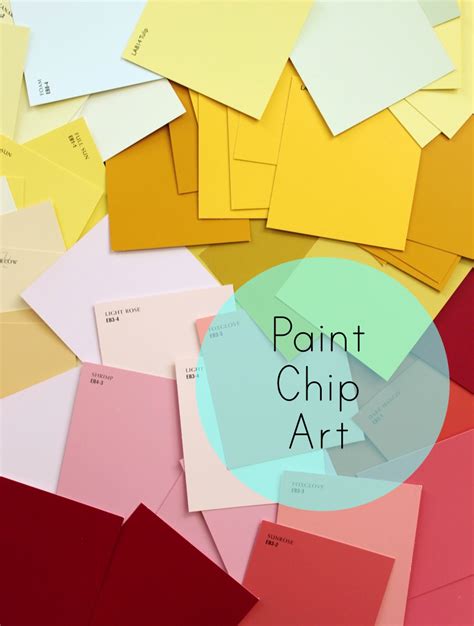 Modern Wall Art with Paint Swatches! - A Beautiful Mess