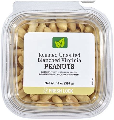 Roasted Unsalted Blanched Virginia Peanuts, 14 oz - Kroger