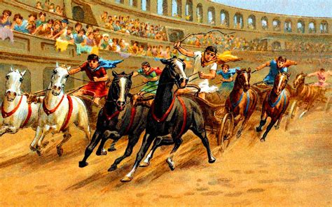 Roman chariot race in Circus Maximus | Chariot racing, Roman chariot ...